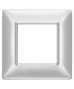 PLACCA 2M ALLUMINIO SPAZZOLATO PLANA - VIMAR